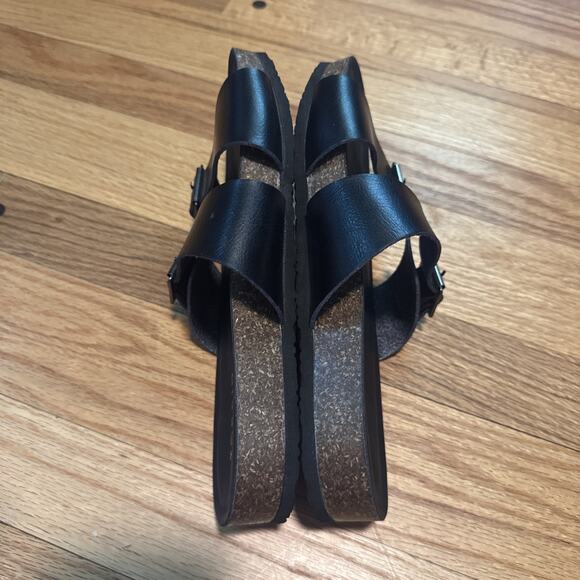 Torrid Black Slip On Adjustable Band Open Toe Slide Sandals Size 8** - Picture 8 of 12